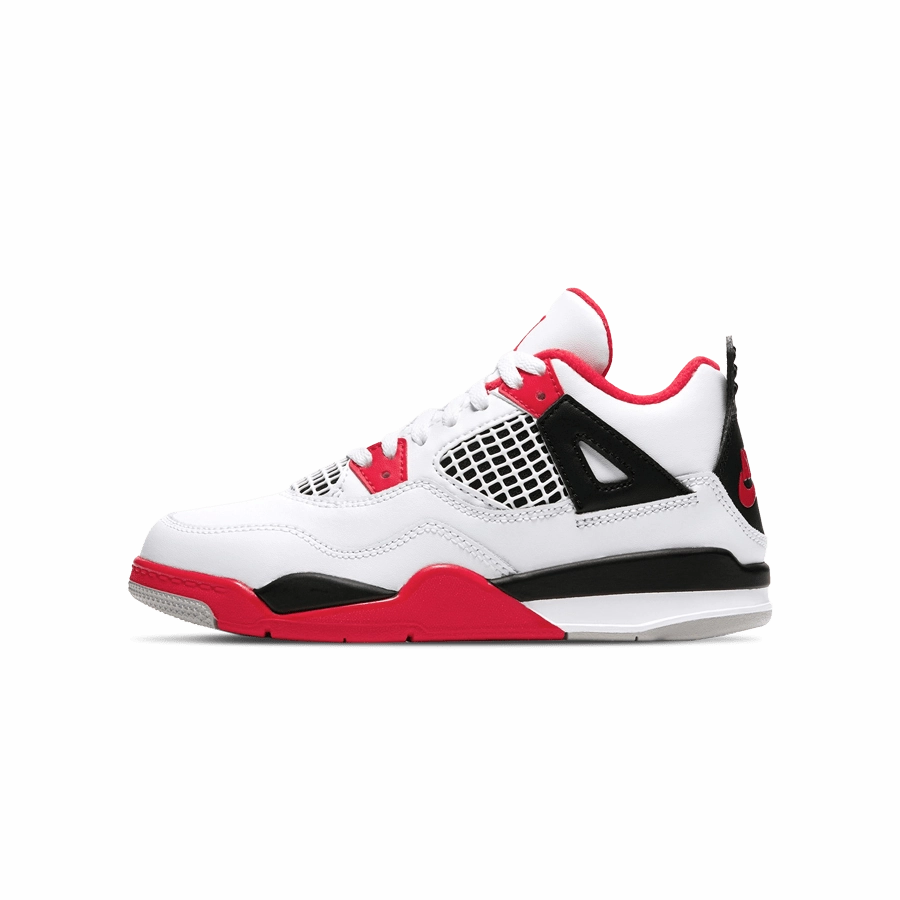 Air Jordan 4 Retro OG PS 'Fire Red' 2020 Air Jordan 4 bold sneakers with athletic edge