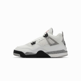 Air Jordan 4 Retro OG PS 'White Cement' 2025 Air Jordan 4 bold sneakers with athletic edge