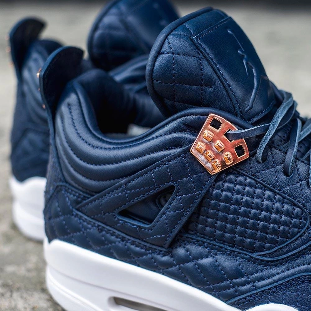 Air Jordan 4 Retro PRM 'Obsidian' Air Jordan 4 retro basketball sneakers