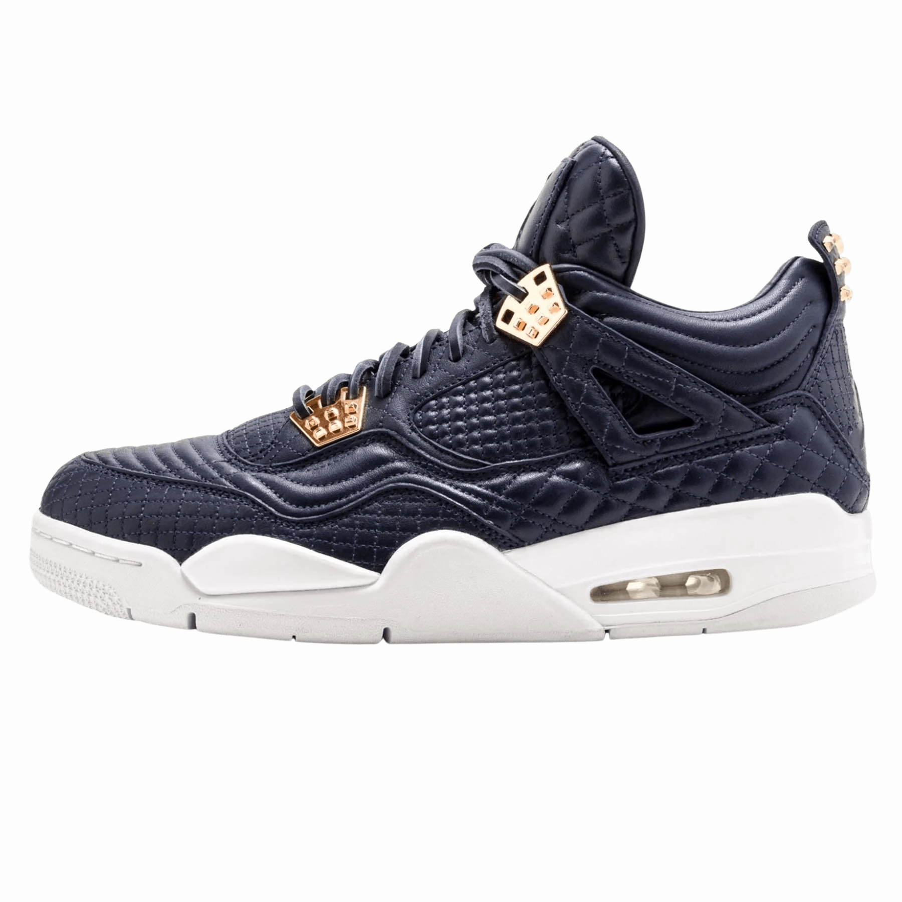 Air Jordan 4 Retro PRM 'Obsidian' Air Jordan 4 bold sneakers with athletic edge
