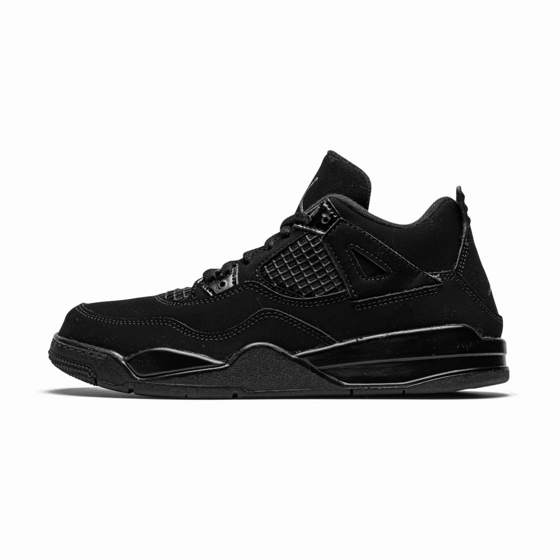 Air Jordan 4 Retro PS 'Black Cat' 2020 Air Jordan 4 bold sneakers with athletic edge
