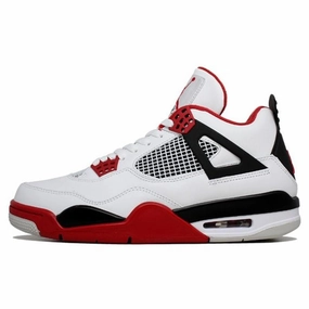 Air Jordan 4 Retro "Fire Red" Air Jordan 4 bold sneakers with athletic edge
