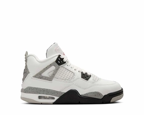 Air Jordan 4 Retro "White Cement" GS Retro Air Jordan 4 high-top shoes
