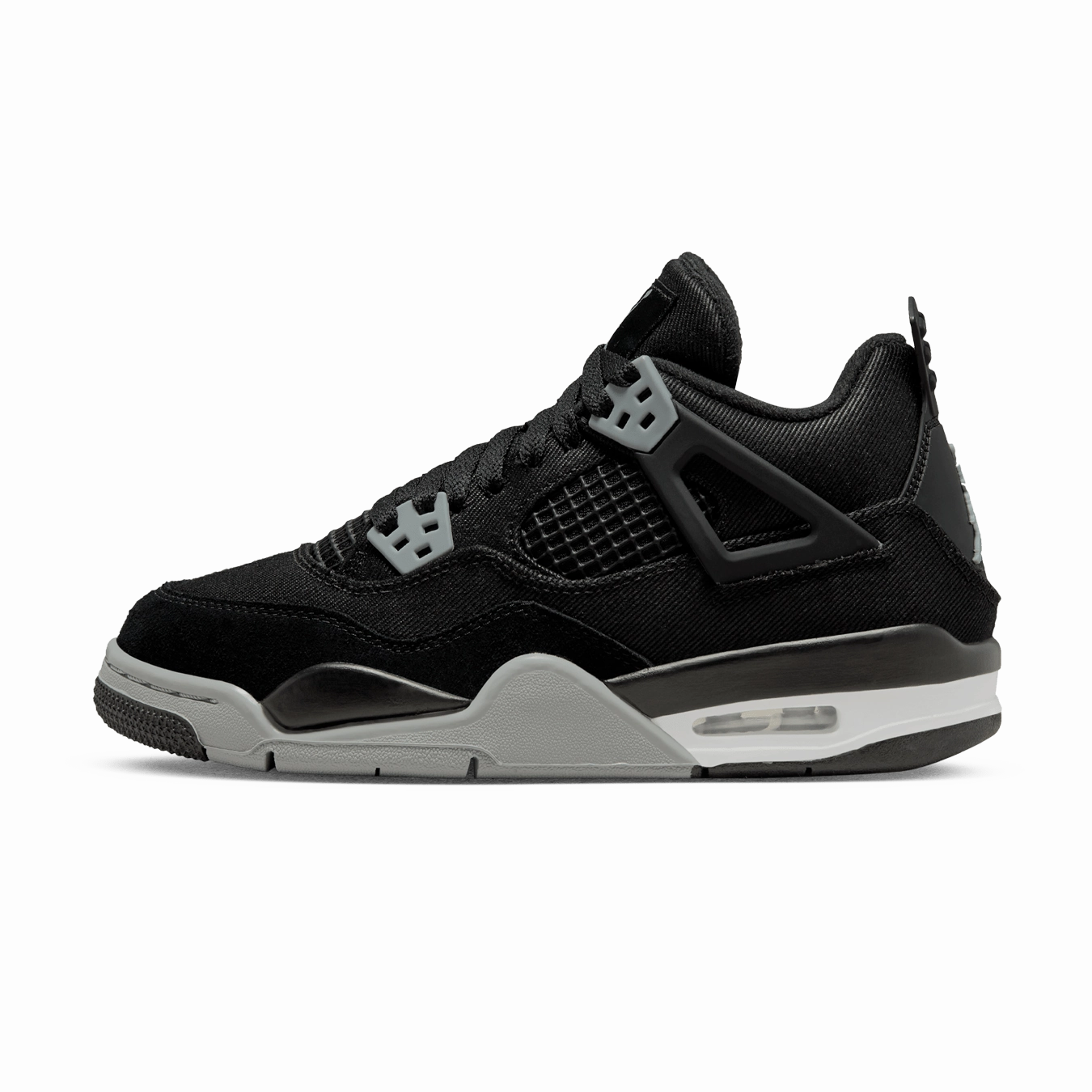 Air Jordan 4 Retro SE GS 'Black Canvas' Air Jordan 4 bold sneakers with athletic edge
