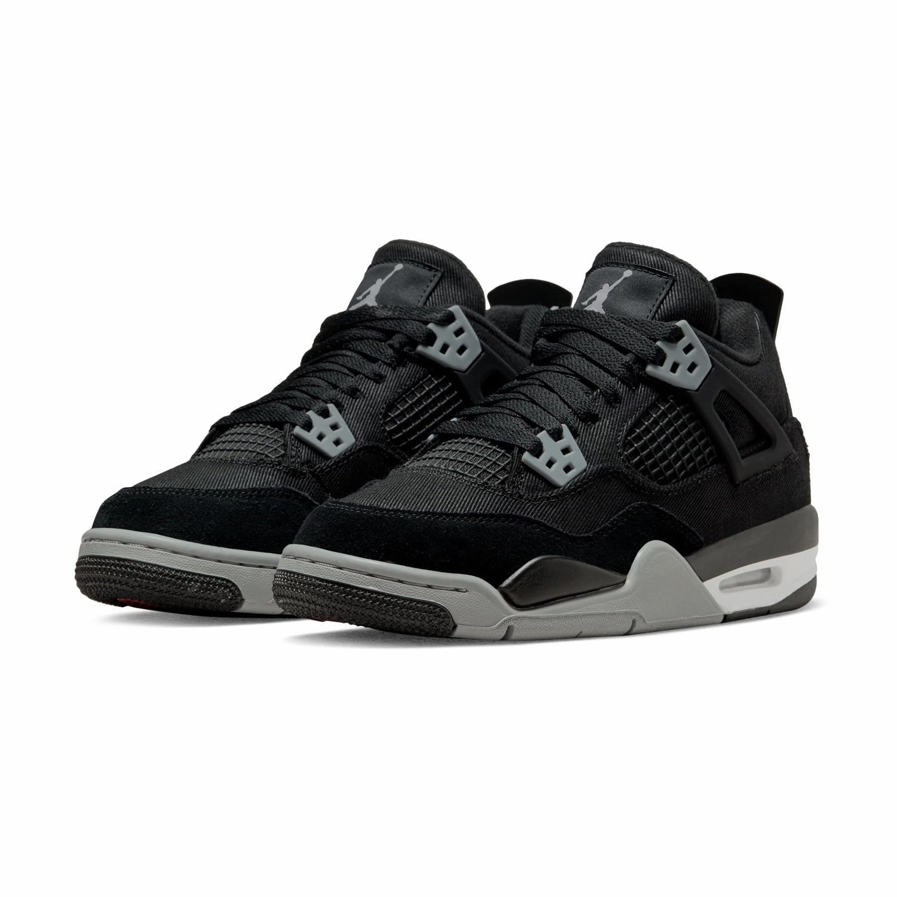 Air Jordan 4 Retro SE GS 'Black Canvas' Air Jordan 4 retro basketball sneakers
