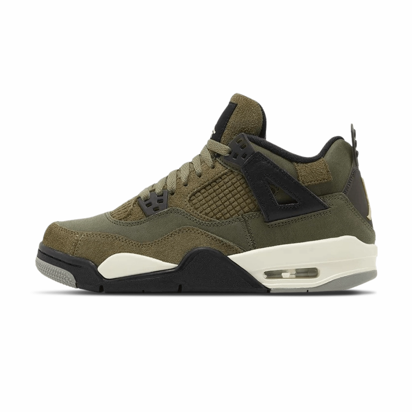 Air Jordan 4 Retro SE GS 'Craft - Olive' Air Jordan 4 bold sneakers with athletic edge