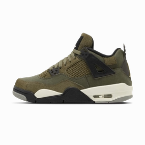 Air Jordan 4 Retro SE GS 'Craft - Olive' Air Jordan 4 bold sneakers with athletic edge