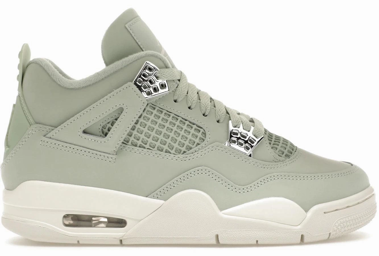 Air Jordan 4 Retro Seafoam Sail Classic Jordan 4 athletic sneakers
