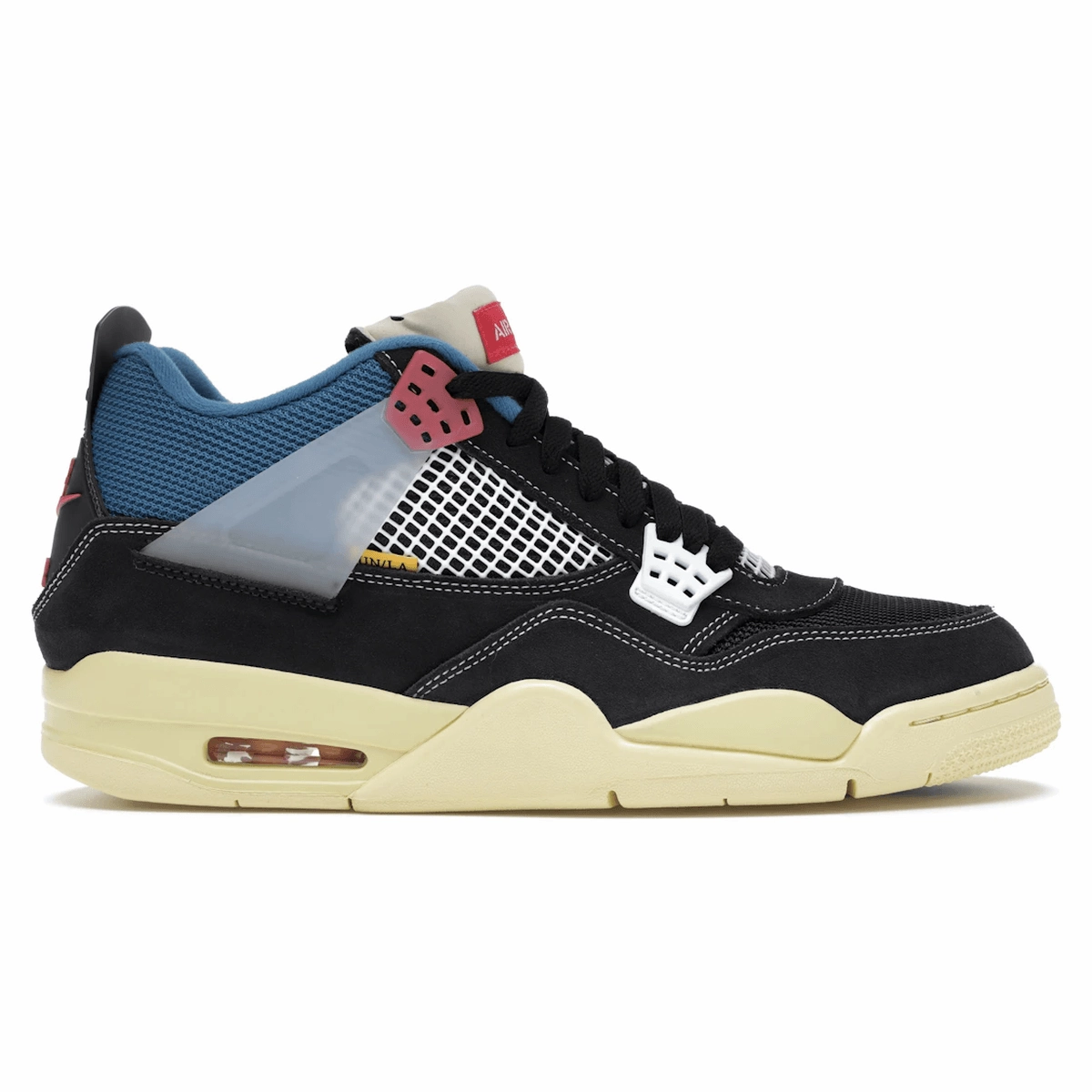 Air Jordan 4 Retro Union Off Noir Classic Jordan 4 athletic sneakers