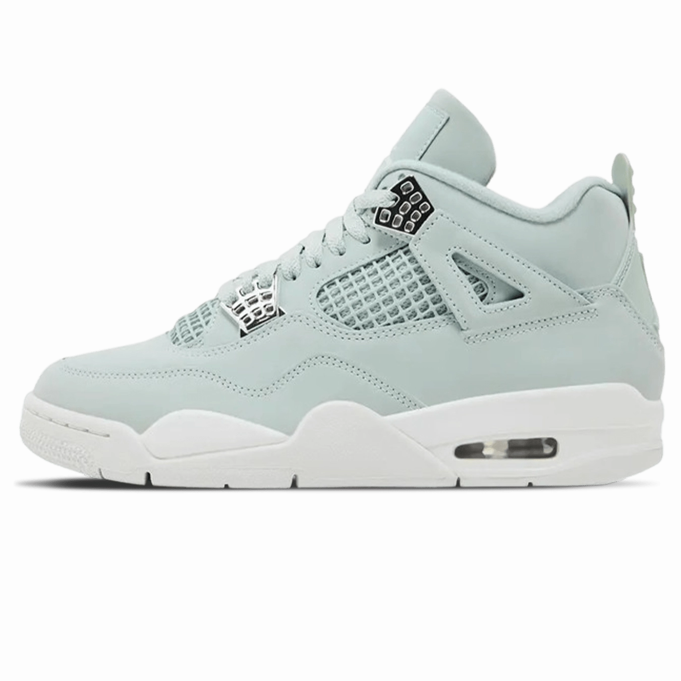Air Jordan 4 Wmns Retro 'Seafoam Sail' Air Jordan 4 bold sneakers with athletic edge