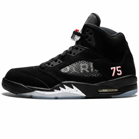 Air Jordan 5 PSG Black Jordan 5 shoes with premium finish