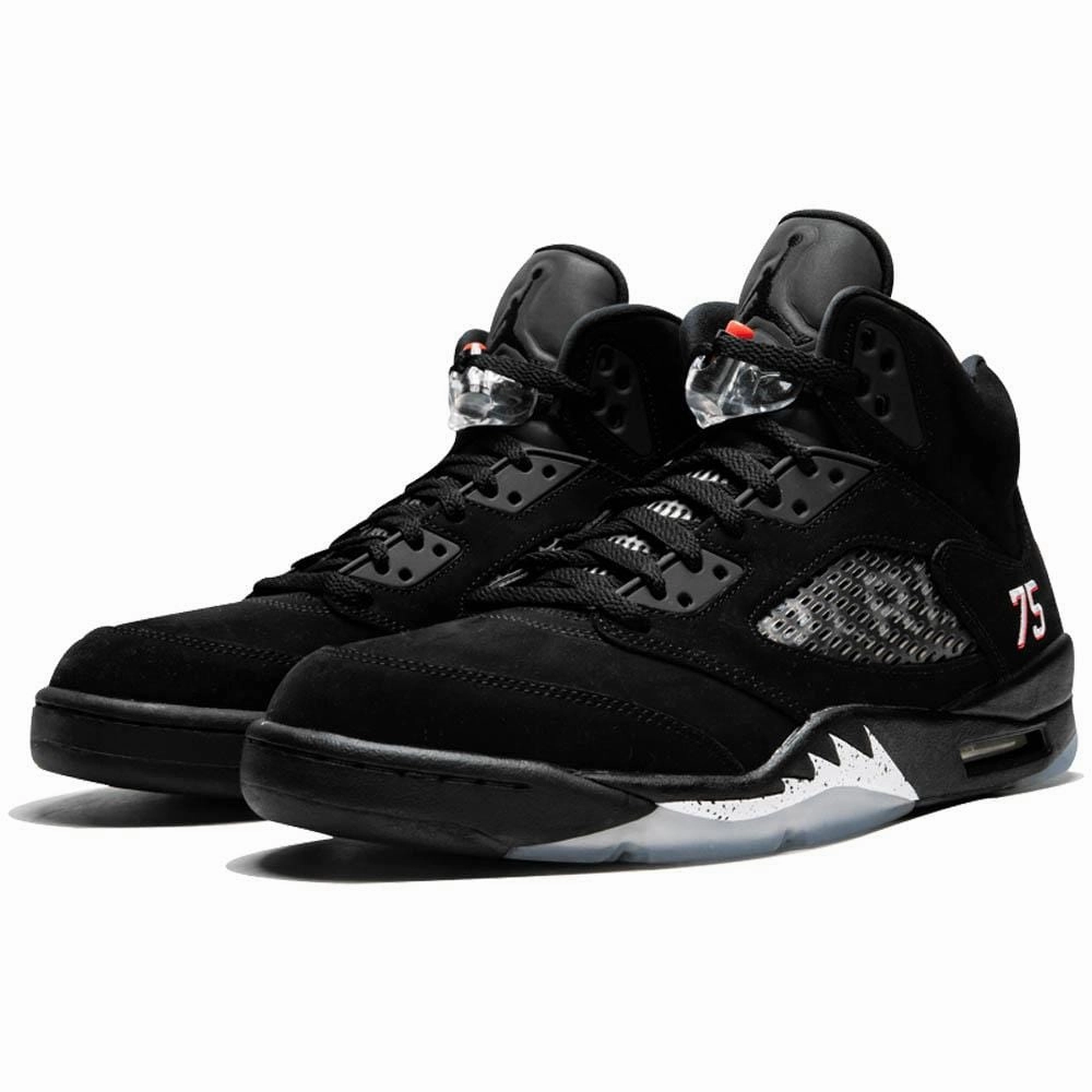 Air Jordan 5 PSG Black Cushioned active lifestyle kicks
