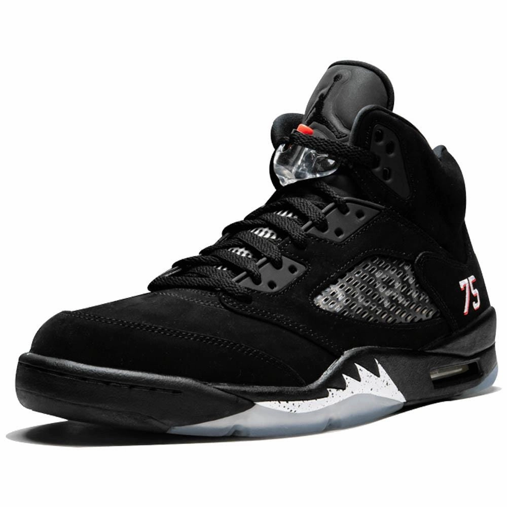 Air Jordan 5 PSG Black Cushioned active lifestyle kicks