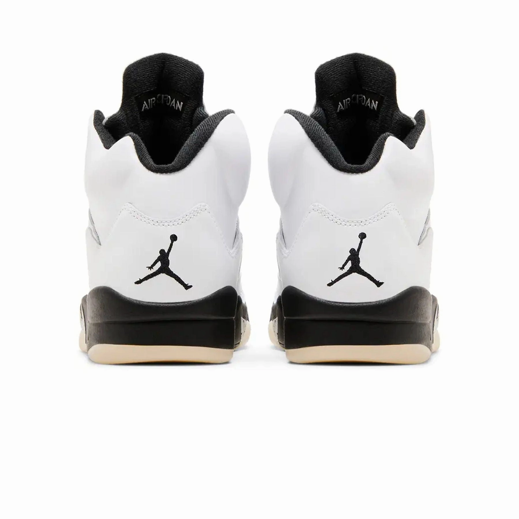 Air Jordan 5 Retro 'White Black' Cushioned active lifestyle kicks