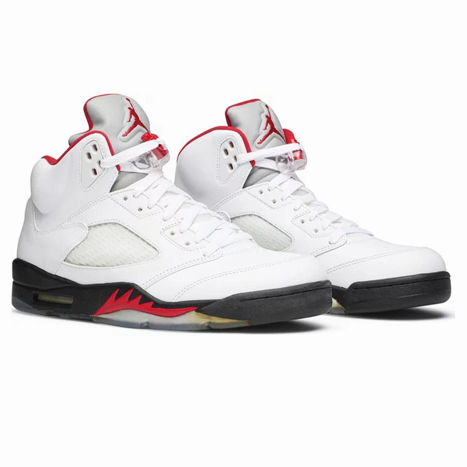 Air Jordan 5 Retro 'White Fire Red' 2013 Cushioned active lifestyle kicks