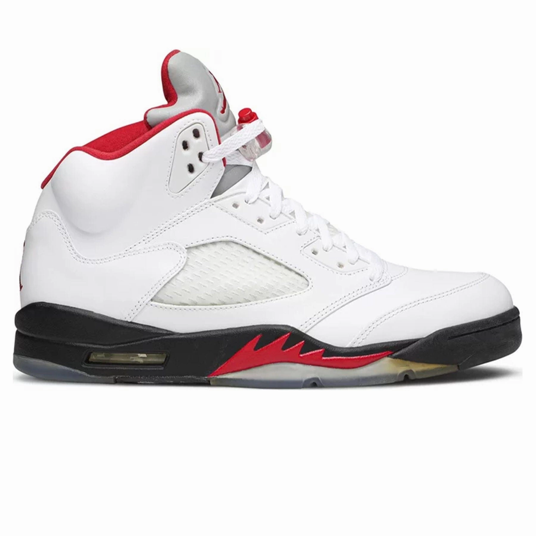 Air Jordan 5 Retro 'White Fire Red' 2013 Cushioned active lifestyle kicks