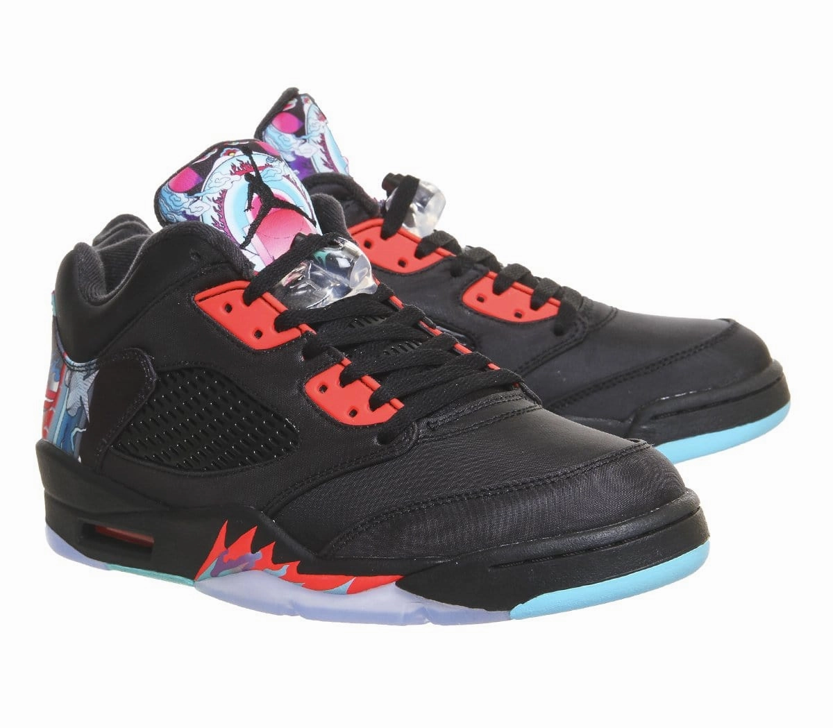 Air Jordan 5 Retro Low Black Crimson 'CNY' Cushioned active lifestyle kicks