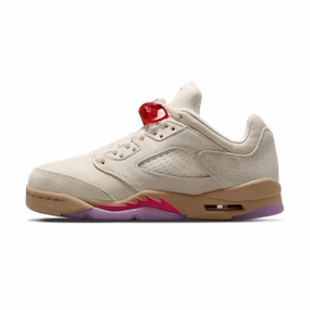 Air Jordan 5 Retro Low GS 'Peanut Butter & Jelly' Jordan 5 shoes with premium finish