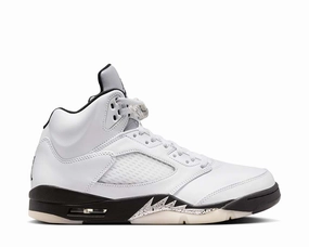 Air Jordan 5 Retro "White and Black" Mens Air Jordan basketball sneakers