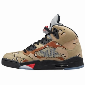 AIR JORDAN 5 RETRO SUPREME "SUPREME" CAMO Jordan 5 shoes with premium finish