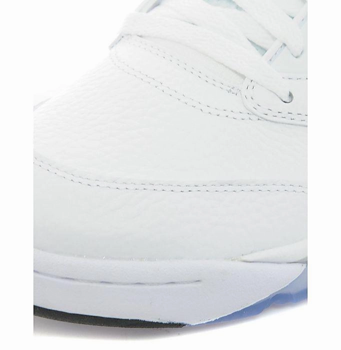 Air Jordan 5 Retro White-Metallic Silver Cushioned active lifestyle kicks