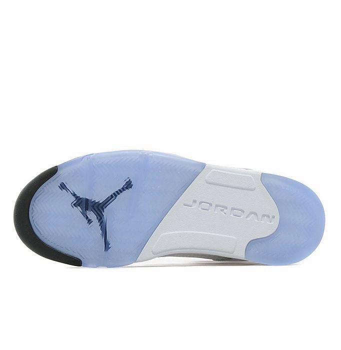 Air Jordan 5 Retro White-Metallic Silver Cushioned active lifestyle kicks