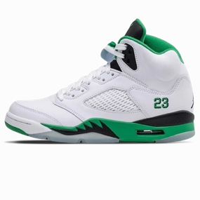Air Jordan 5 Retro Wmns 'Lucky Green' Jordan 5 shoes with premium finish