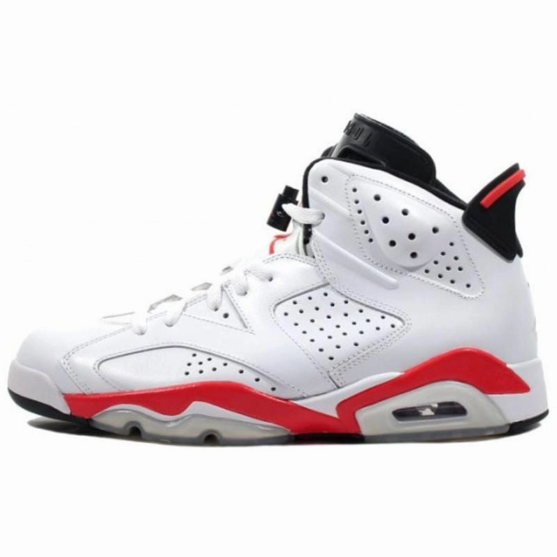 Air Jordan 6 'White-Infrared' Classic Jordan 6 basketball sneakers
