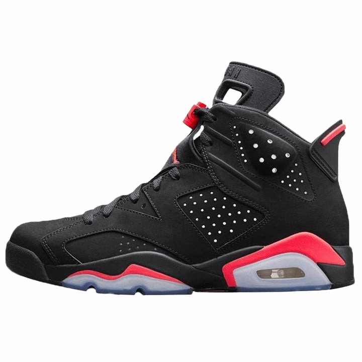 Air Jordan 6 "Black-Infrared" Classic Jordan 6 basketball sneakers