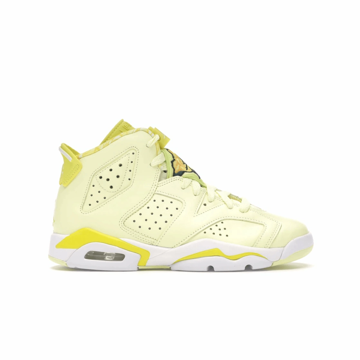 Air Jordan 6 Retro Dynamic Yellow Floral Jordan 6 throwback design shoes