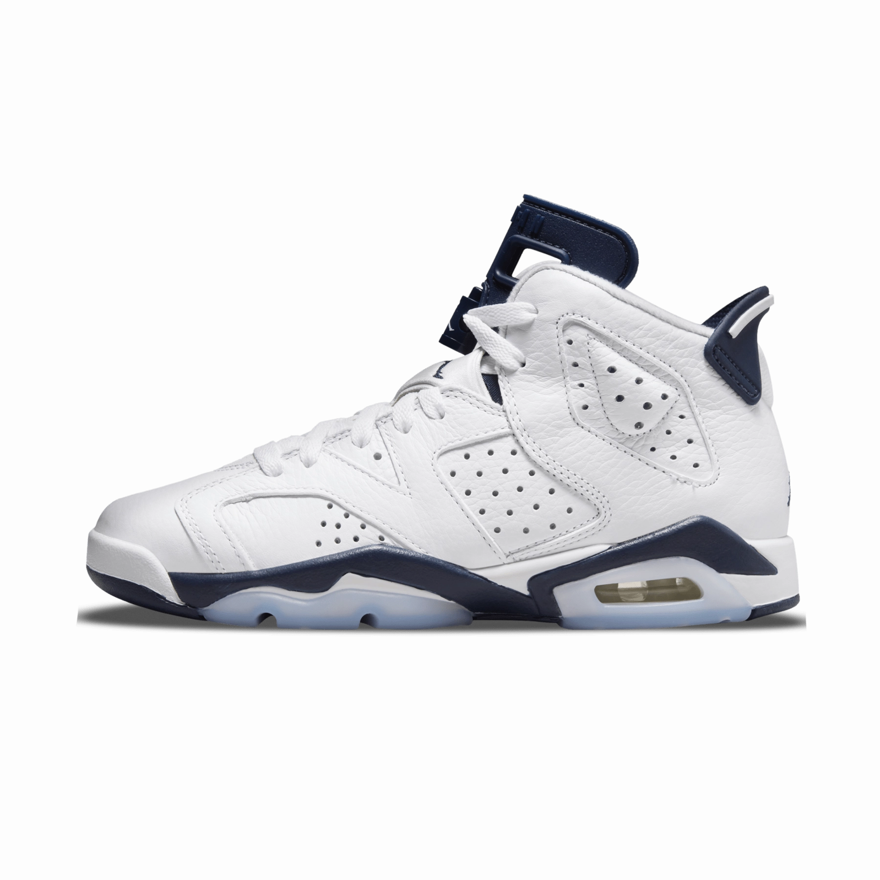 Air Jordan 6 Retro GS 'Midnight Navy' 2022 Classic Jordan 6 basketball sneakers