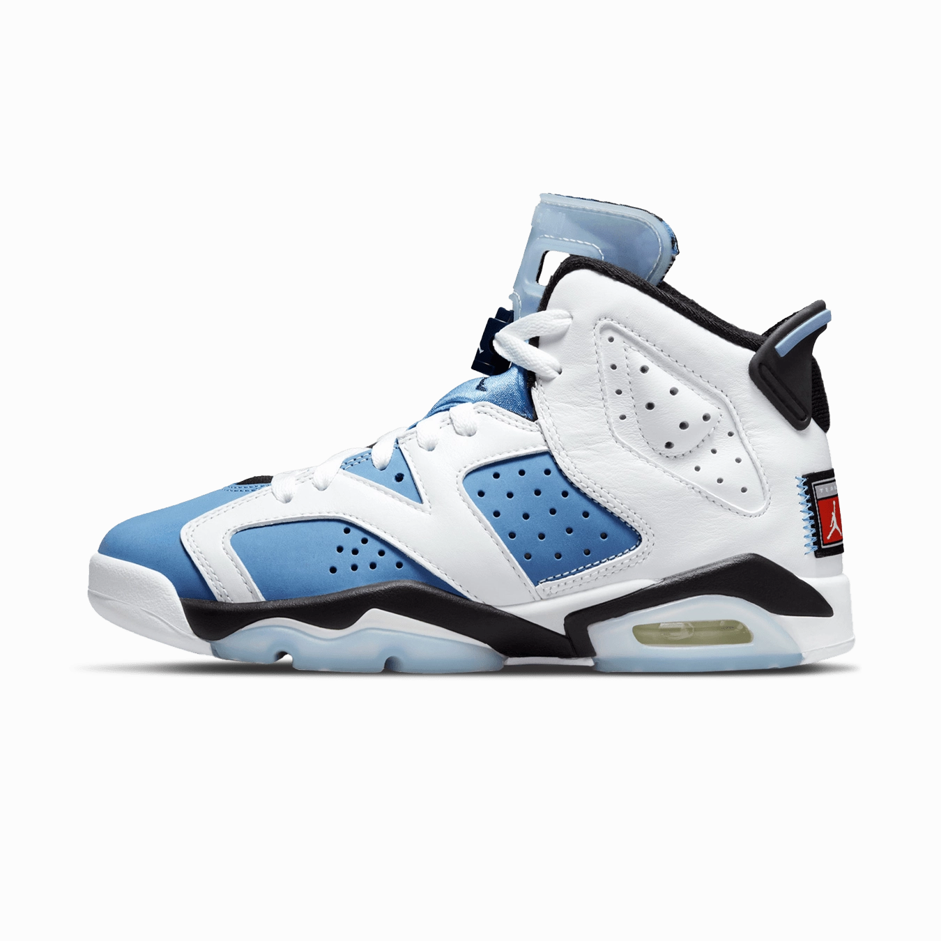 Air Jordan 6 Retro GS 'UNC Home' Classic Jordan 6 basketball sneakers
