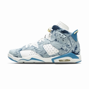 Air Jordan 6 Retro GS 'Washed Denim 2022' Classic Jordan 6 basketball sneakers