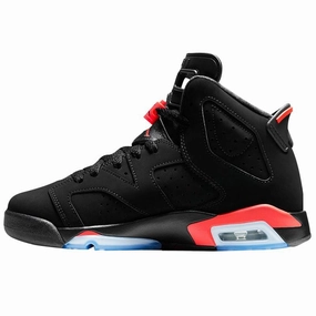 Air Jordan 6 Retro GS Black-Infrared 23 Classic Jordan 6 basketball sneakers