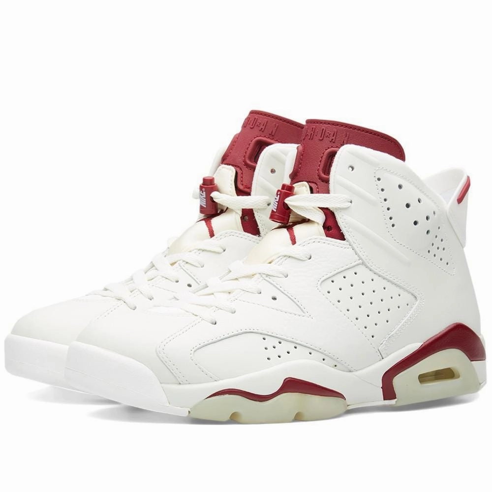 Air Jordan 6 Retro Maroon Responsive game-time sneakers