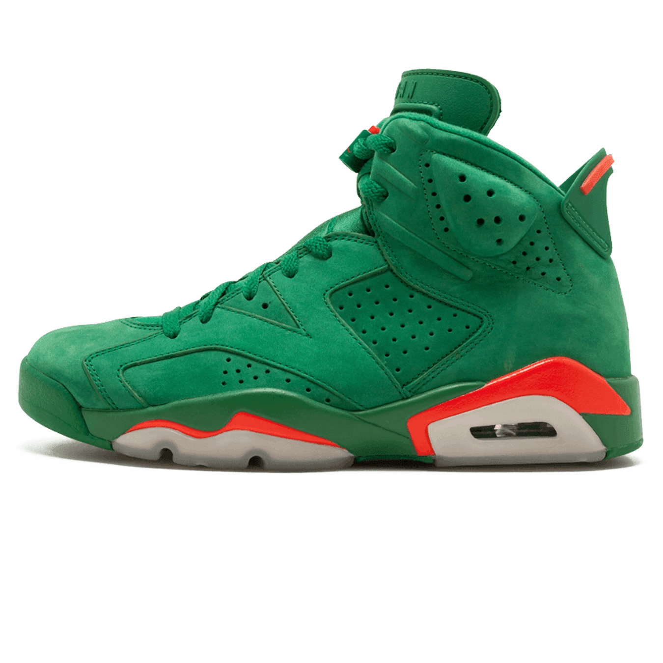 Air Jordan 6 Retro NRG 'Green Suede Gatorade' Classic Jordan 6 basketball sneakers