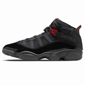 Air Jordan 6 Rings 'Anthracite Fire Red' Classic Jordan 6 basketball sneakers