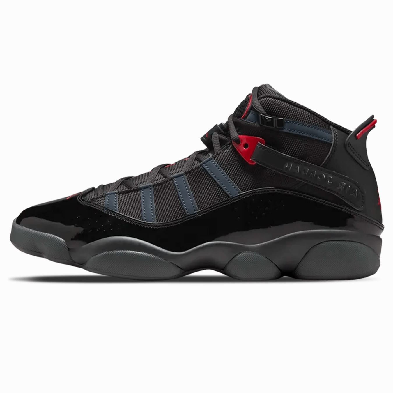 Air Jordan 6 Rings 'Anthracite Fire Red' Classic Jordan 6 basketball sneakers