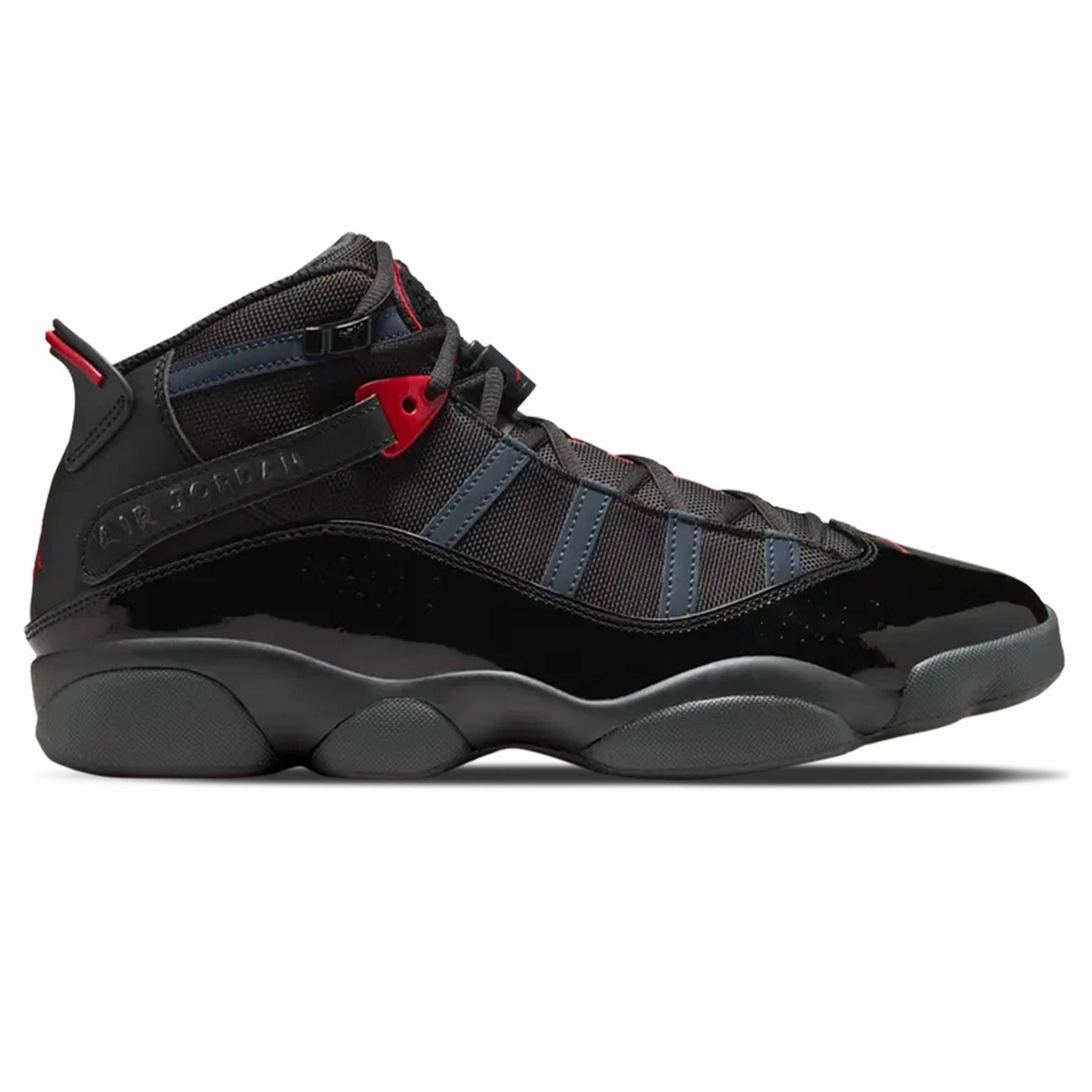 Air Jordan 6 Rings 'Anthracite Fire Red' Responsive game-time sneakers