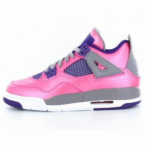 Air Jordan IV (4) GS Pink Foil Air Jordan 4 bold sneakers with athletic edge