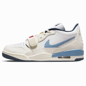 Air Jordan Legacy 312 Low Wmns 'Sail Aegean Storm' Air Jordan 1 Low sneakers perfect for casual outfits