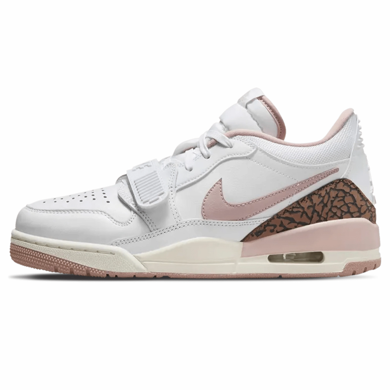 Air Jordan Legacy 312 Low Wmns 'White Pink Oxford' Air Jordan 1 Low sneakers perfect for casual outfits