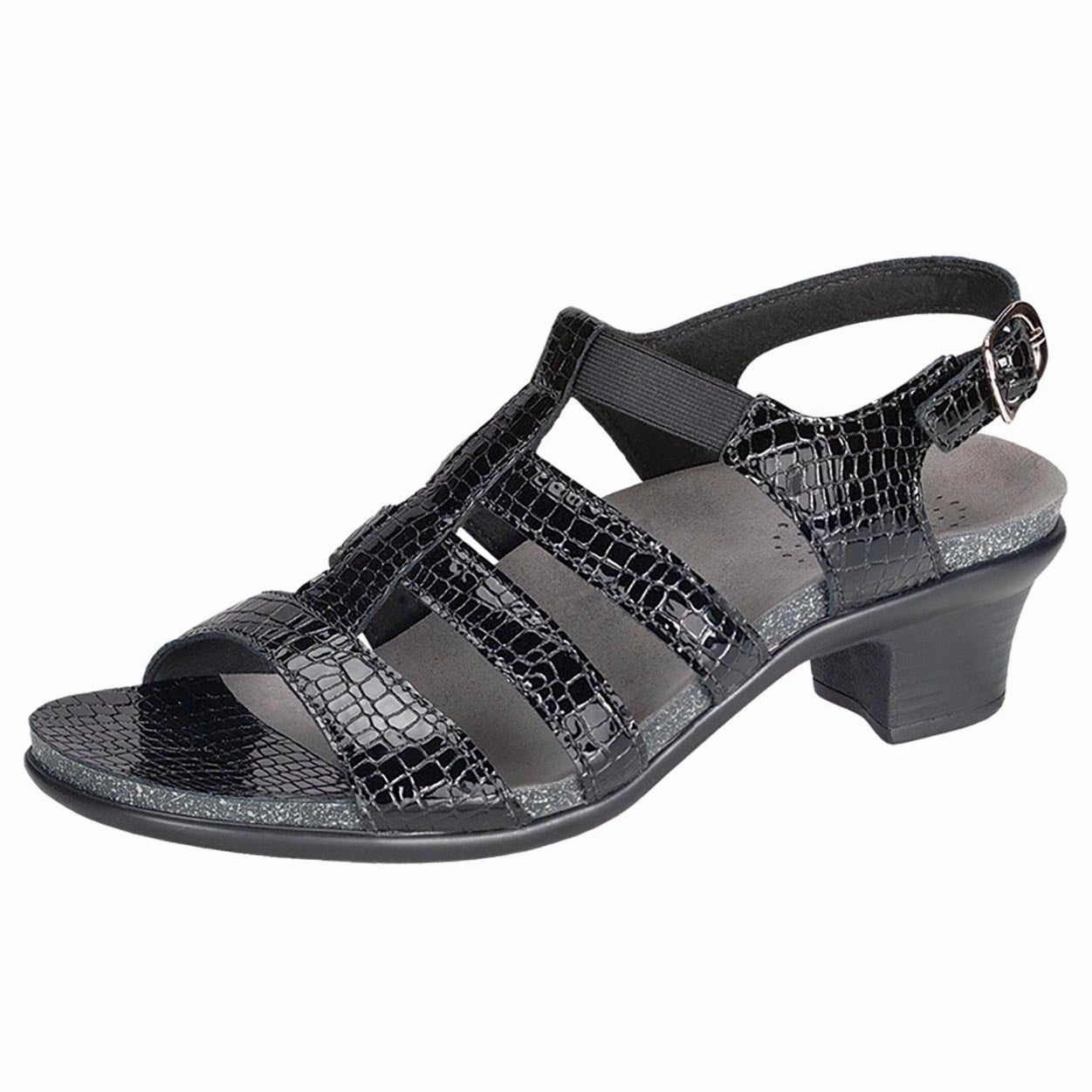Allegro - Black Croc SAS orthopedic comfort shoes