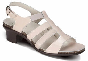 Allegro - Cream SAS comfort walking shoes with supportive build