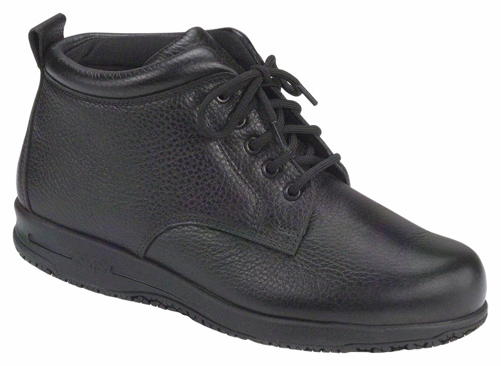 Alpine - Black SAS comfort walking shoes with supportive build