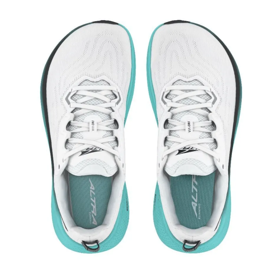 Altra Women's FWD Via Running Shoes in White/Green SS25 Shoes_Altra