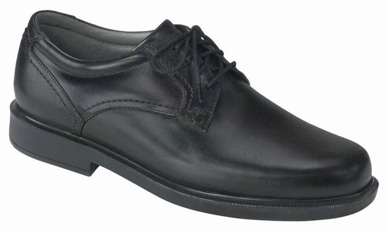 Ambassador - Black SAS comfort walking shoes with supportive build