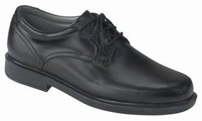 Ambassador - Black SAS comfort walking shoes with supportive build