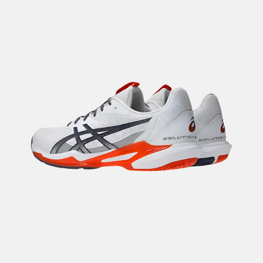 Asics Solution Speed FF 3 Men Tennis Shoes -White/Greyish Purple Asics Shoes