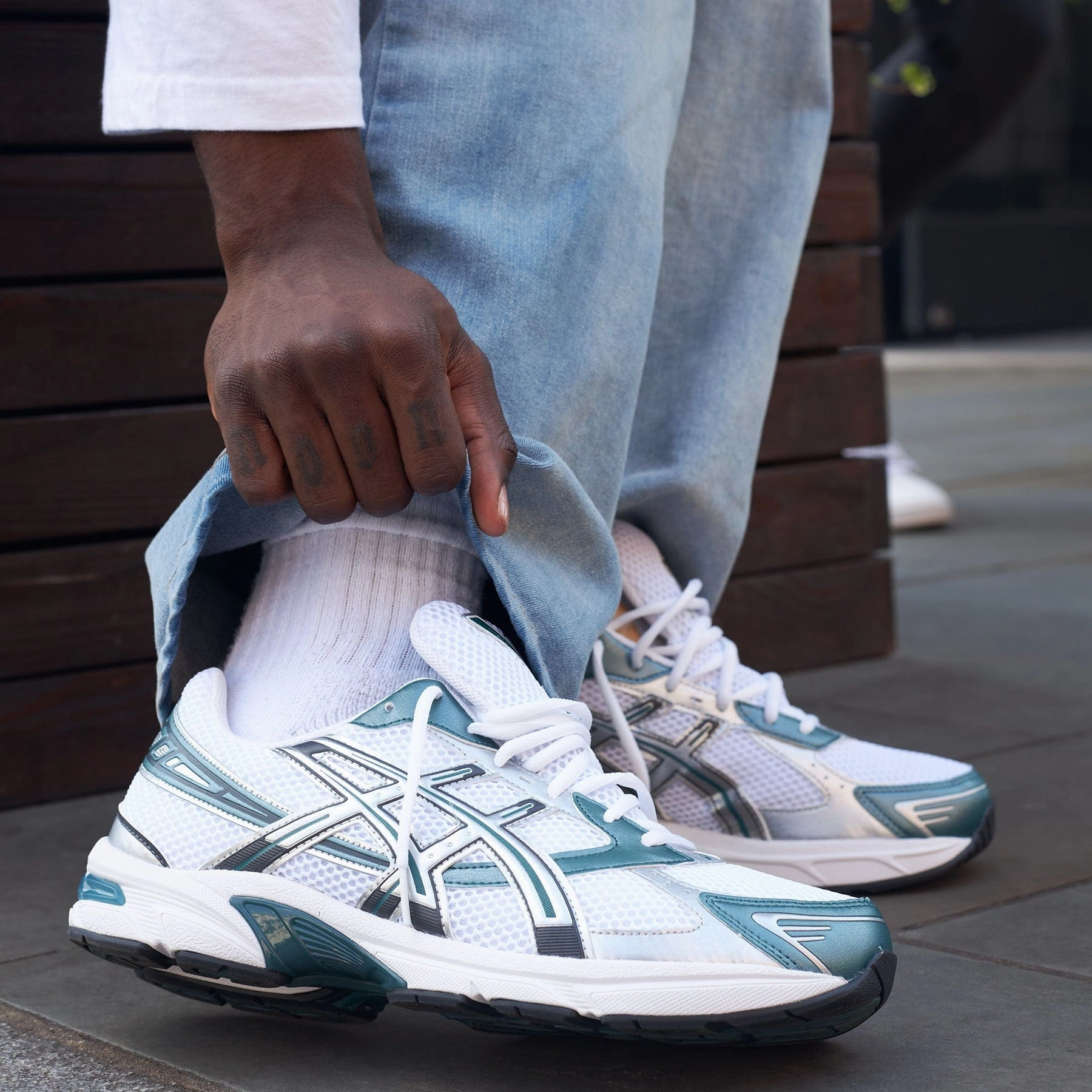 Asics Gel 1130 'White Dark Neptune' Stability running shoes